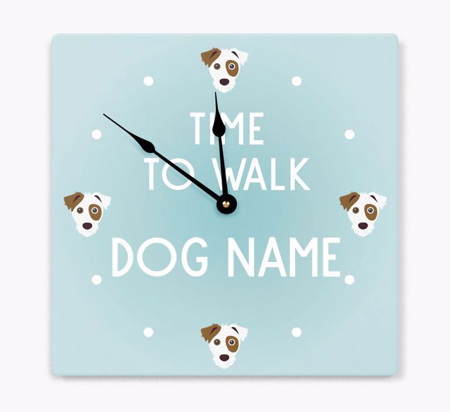 Time To Walk...: Personalised {breedFullName} Wall Clock
